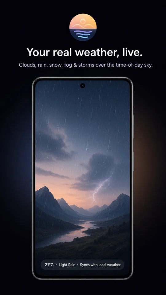 VibeFluid Live Weather Sky