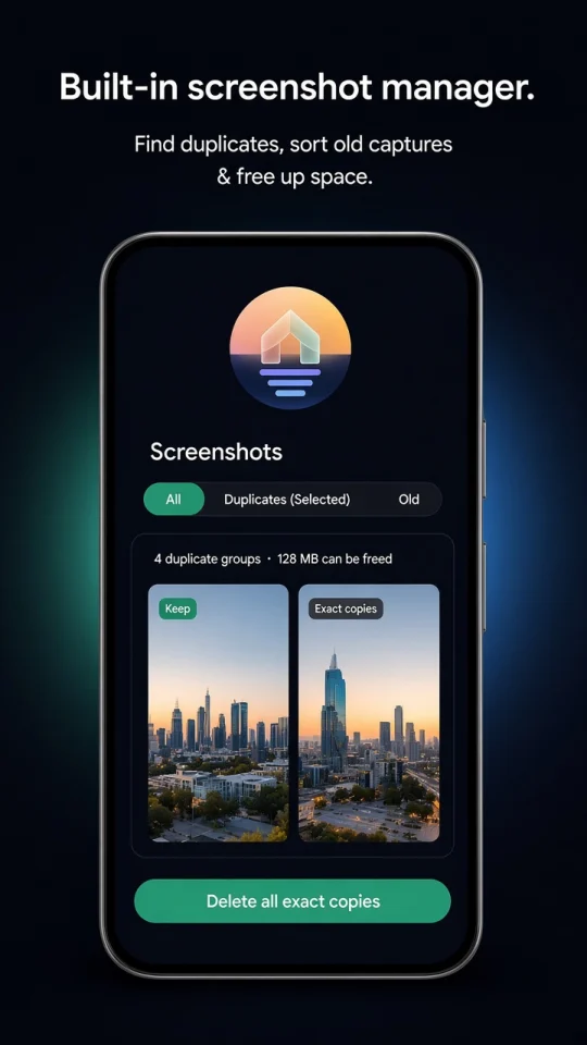 Screenshot manager finding duplicates