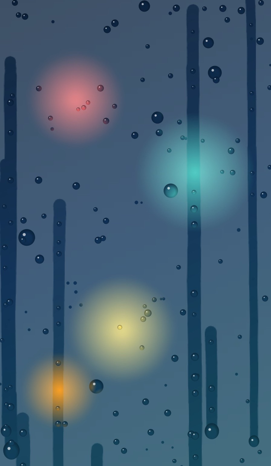Rain on Glass wallpaper with drops on a fogged window