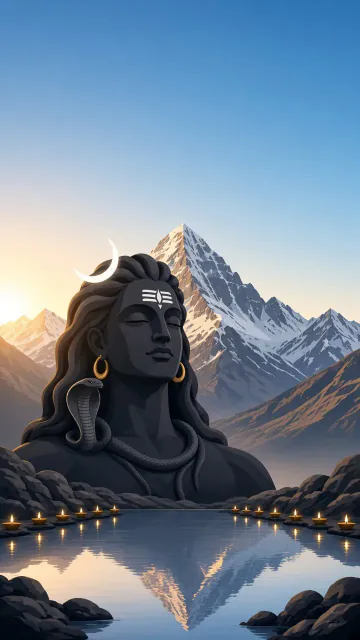 Adiyogi Shiva scene