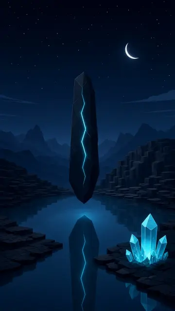 Alien Monolith scene