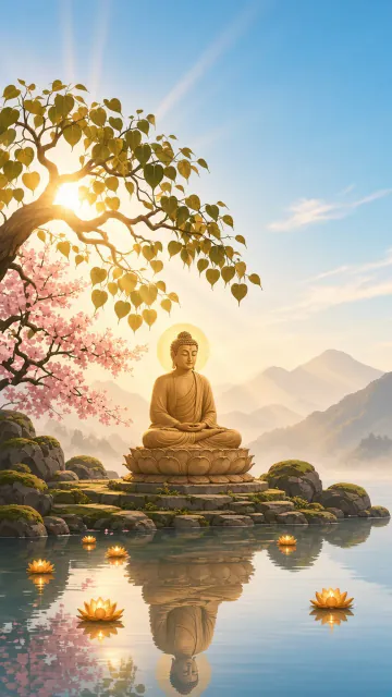 Gautama Buddha scene