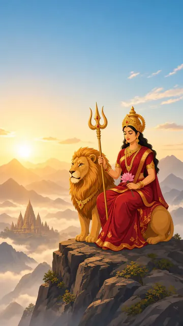 Goddess Durga scene