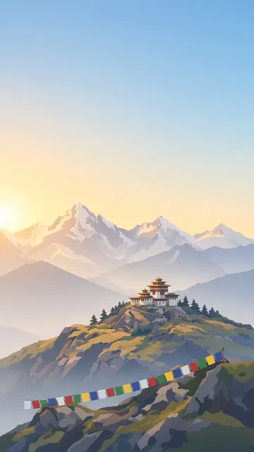 Himalaya scene