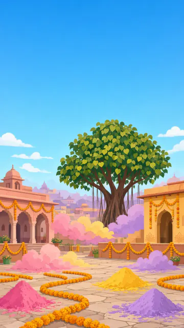 Holi scene