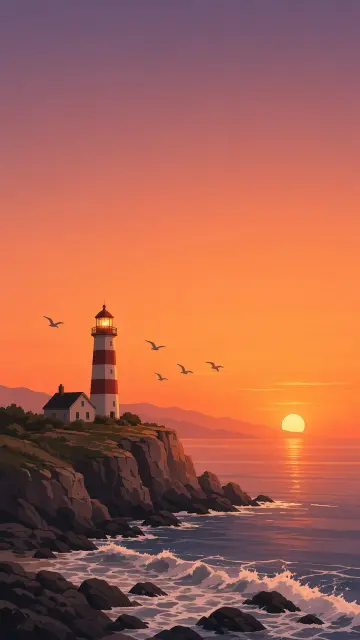 Lighthouse scene